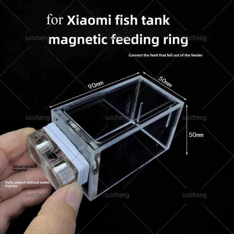 Xiaomi Aquarium Fish Tank - XIAOMI水槽用磁気給餌リング 1個 保護カバー 食品容器 キャッチャー 専用魚タンクアクセサリー