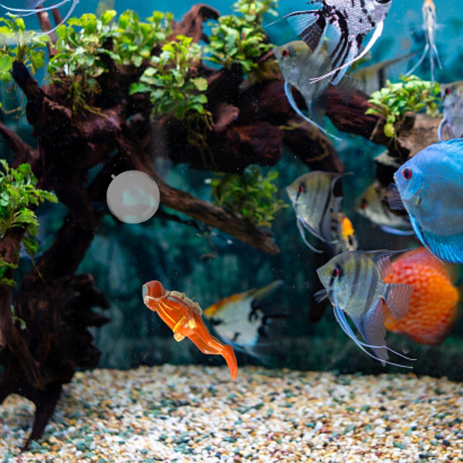 Aquarium Decor - 水槽の装飾用、水中世界をテーマにした樹脂製ミニチュアダイバーのフィギュア