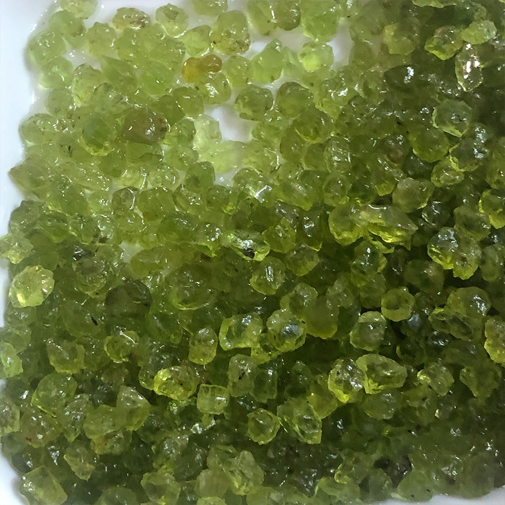 Fish Tank Gravel - 20 グラム/パック天然ペリドットオリビン水晶原石チップ砂利宝石家の装飾水族館風水ヒーリングレイキ