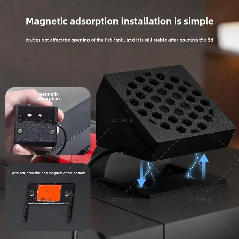 Xiaomi Aquarium Fish Tank - Xiaomi Mijia 魚タンク冷却ファン 1個入り アクアリウム用ウォータークーラー装置 効率的な熱放散