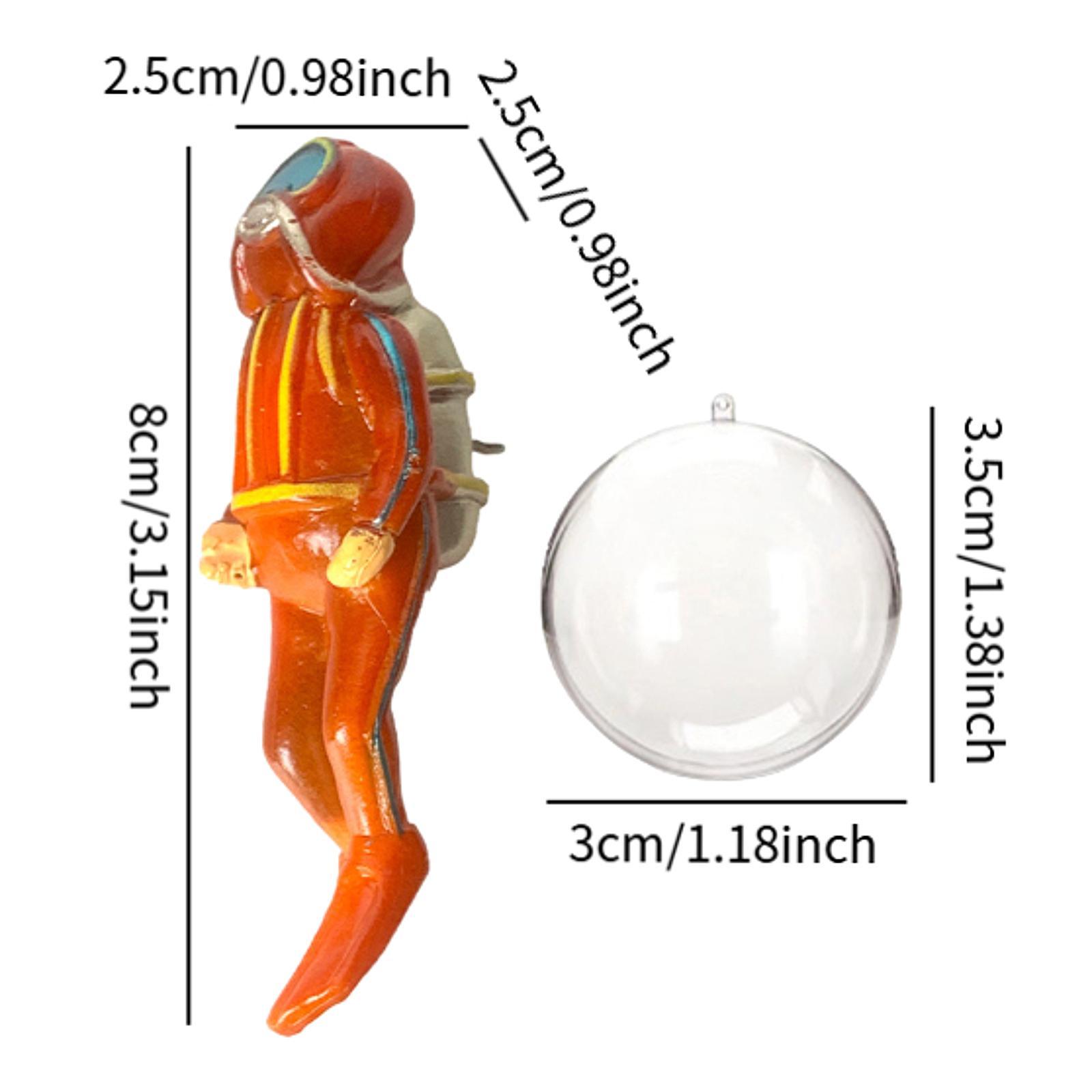 水槽の装飾用、水中世界をテーマにした樹脂製ミニチュアダイバー - Aquarium Decor のレビューと価格