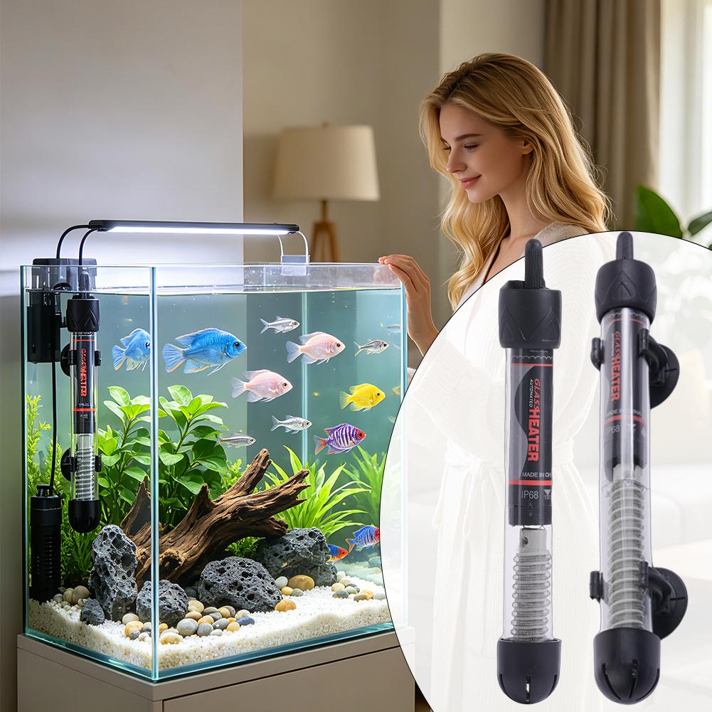 EUプラグ水槽用ヒーター 自動恒温ガラス加熱ロッド 防水 保 - Fish Tank Heater のレビューと価格