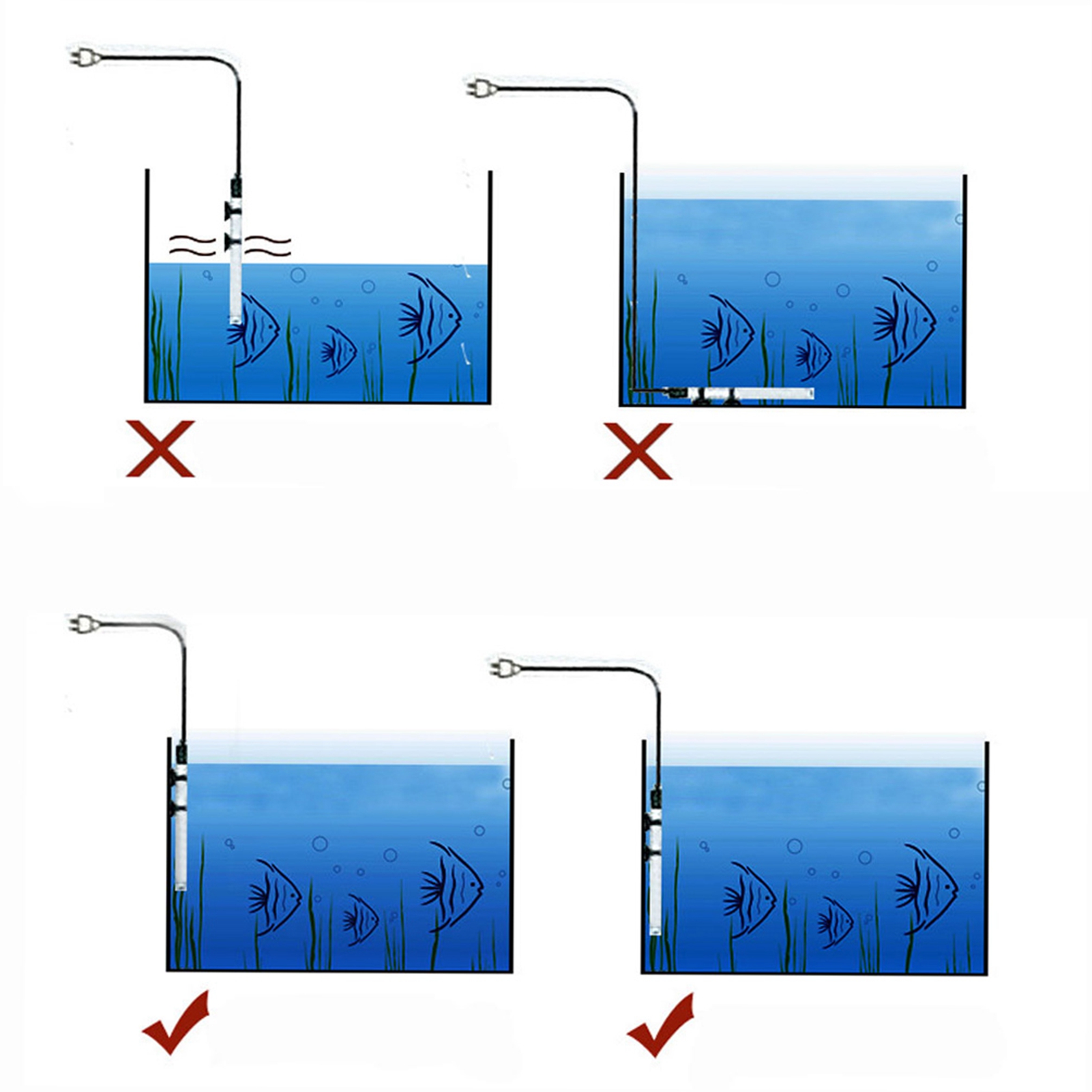 ホーム＆リビング 水槽用水中ヒーター 加熱棒 水槽ガラス魚用 - Fish Tank Heater のレビューと価格