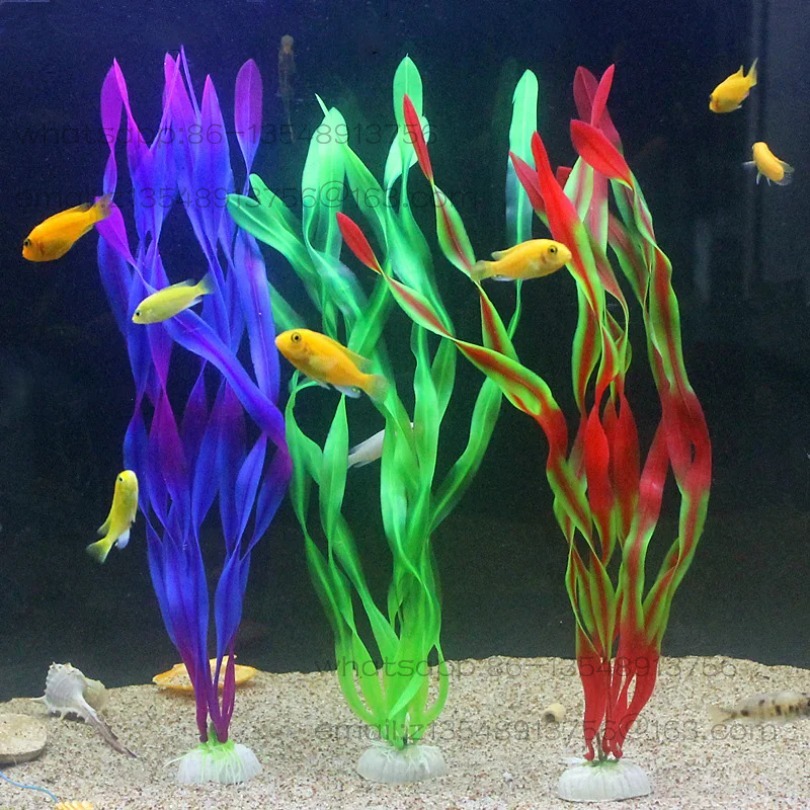 5/10 個プラスチック水族館植物水槽装飾人工海藻水草水中植 - Aquarium Decor のレビューと価格