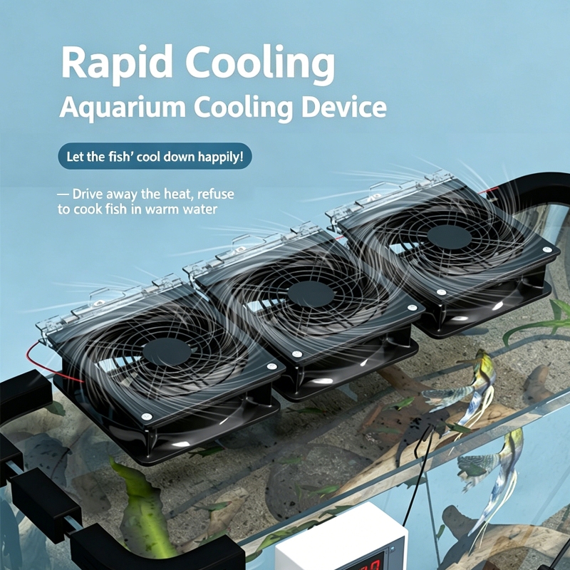 高速冷却ファン 角度調整可能 水槽風速冷却ファン USB水槽 - Fish Tank Heater のレビューと価格