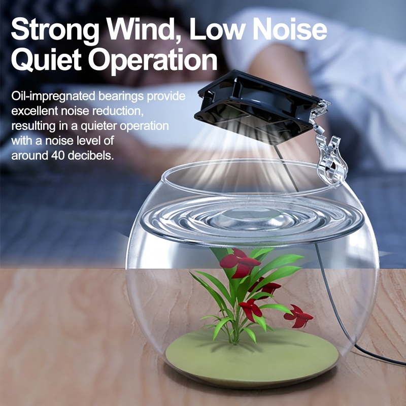高速冷却ファン 角度調整可能 水槽風速冷却ファン USB水槽 - Fish Tank Heater のレビューと価格