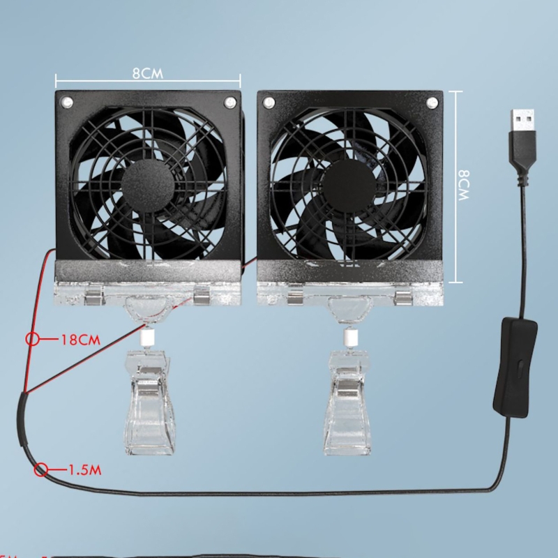 高速冷却ファン 角度調整可能 水槽風速冷却ファン USB水槽 - Fish Tank Heater のレビューと価格