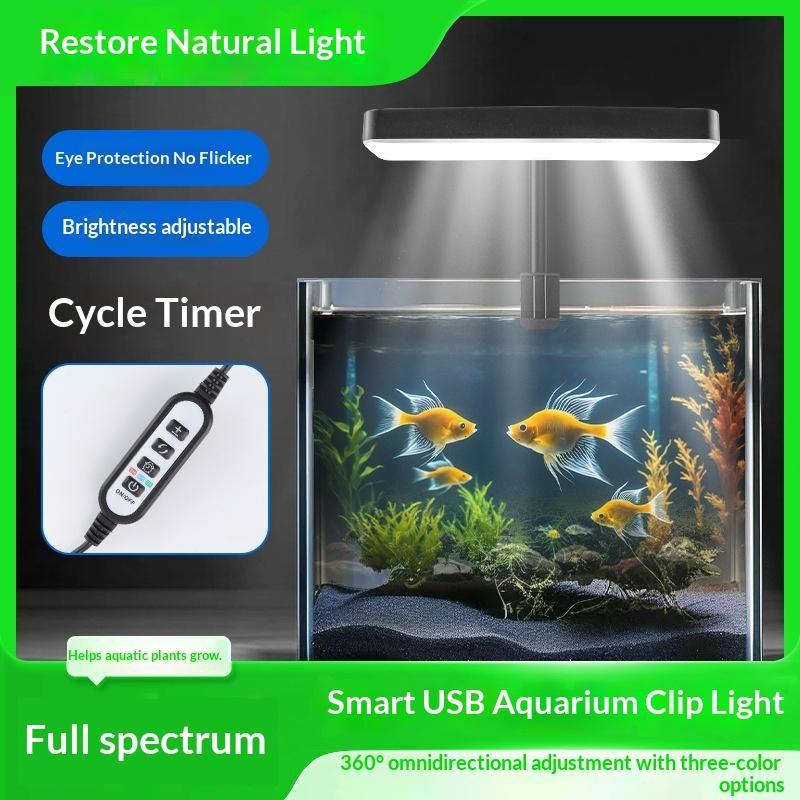 フルスペクトルLED水槽ライト 360度調整可能 タイマー付 - Aquarium Plants のレビューと価格