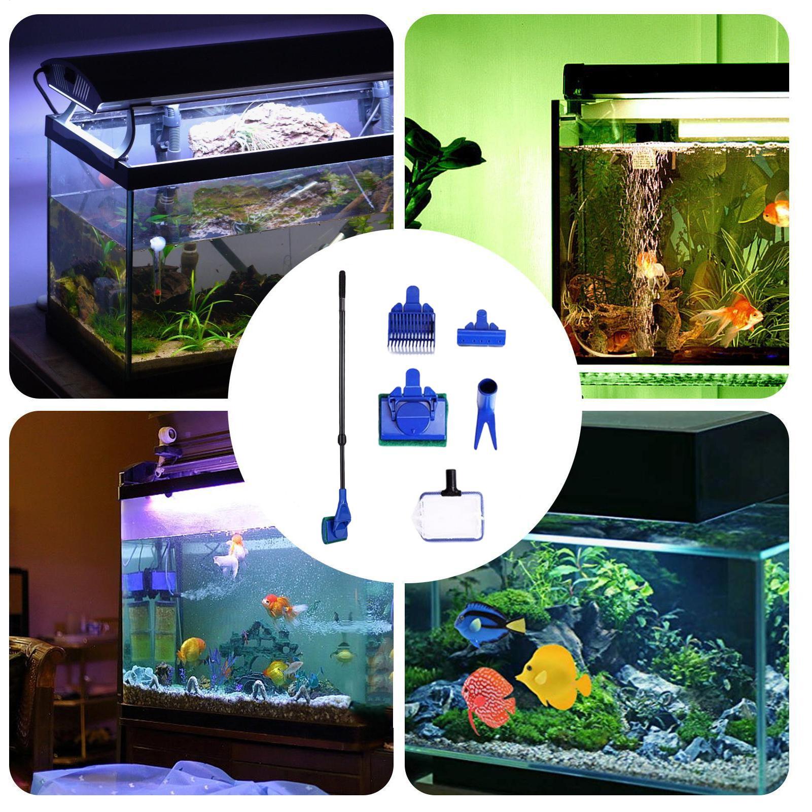 水槽クリーニングキット ロングハンドル付き 水槽ガラスクリー - Aquarium Fish Betta のレビューと価格